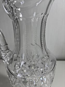 Superbe pichet broc en cristal taillé signé St Louis modèle Florence