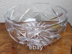 Superbe rare ancienne grande coupe Saladier en cristal de Saint Louis 22cm