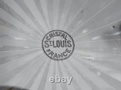 Superbe rare ancienne grande coupe Saladier en cristal de Saint Louis 22cm