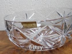 Superbe rare ancienne grande coupe Saladier en cristal de Saint Louis 22cm