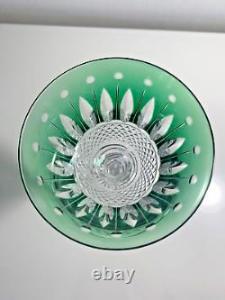 Superbe verre vin vert Roemer cristal signé St Louis modèle Tommy 19,8 cm