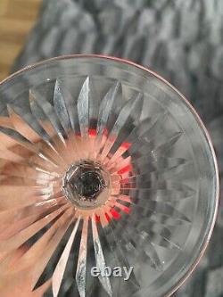 Superbe verre vin vert Roemer cristal signé St Louis modèle Tommy 19,8 cm