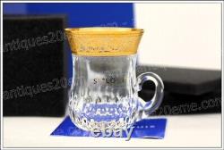Tasse à thé en cristal de St Louis modèle Thistle NEUF Tea cup NEW (D)