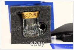 Tasse à thé en cristal de St Louis modèle Thistle NEUF Tea cup NEW (D)