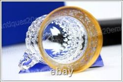 Tasse à thé en cristal de St Louis modèle Thistle NEUF Tea cup NEW (D)