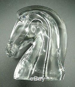 Tete De Cheval En Cristal Saint- Louis Pour Hermes