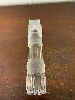 Torchère totem en cristal de Saint Louis h 25 cm