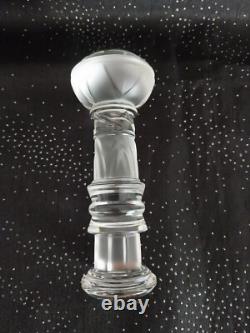 Totem Cristal De St Louis, Excellent Etat, Haut 15 Cm/cristal Mat Et Incolore