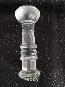 Totem Cristal De St Louis, Excellent Etat, Haut 15 Cm/cristal Mat Et Incolore