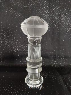 Totem Cristal De St Louis, Excellent Etat, Haut 15 Cm/cristal Mat Et Incolore