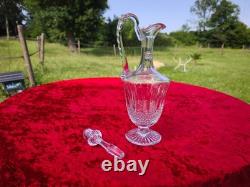 Tres Belle Et Grande Carafe En Cristal De Saint Louis Modele Tommy