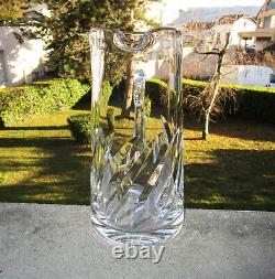 Très beau grand pichet broc pot à eau cristal de St Saint Louis modèle Bidassoa