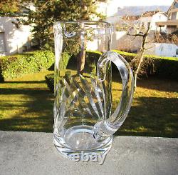 Très beau grand pichet broc pot à eau cristal de St Saint Louis modèle Bidassoa