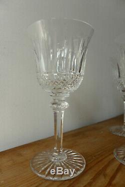 Trois verres à vin de Bordeaux, cristal Saint Louis TOMMY hauteur 15cm