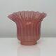 Tulipe Lampe Verre Cristal Pétrole Oil Lamp Shade Baccarat Saint Louis Clichy