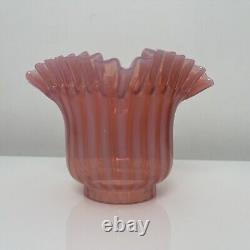 Tulipe lampe verre cristal pétrole oil lamp shade Baccarat Saint Louis Clichy