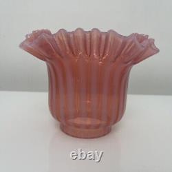 Tulipe lampe verre cristal pétrole oil lamp shade Baccarat Saint Louis Clichy
