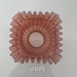 Tulipe lampe verre cristal pétrole oil lamp shade Baccarat Saint Louis Clichy