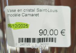 VASE Cristal Taille SAINT-LOUIS Modele CAMARET Cristallerie Art 9MAG 05/12