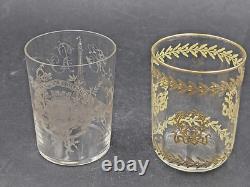 VERRE Cristal SAINT LOUIS Souvenir Exposition Universelle PARIS 1889 + KDO