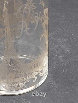 VERRE Cristal SAINT LOUIS Souvenir Exposition Universelle PARIS 1889 + KDO