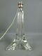 Vintage Ancien Pied Lampe Cristal Saint Louis AnnÉes 1940 1950 H31 Cm