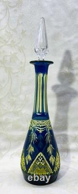 Val Saint Lambert Louis Uranium Carafe Roemer Cristal Urane Uranglas Ouraline