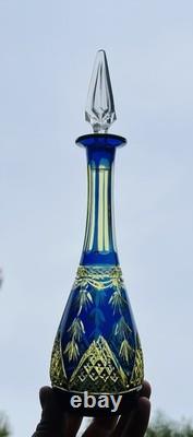 Val Saint Lambert Louis Uranium Carafe Roemer Cristal Urane Uranglas Ouraline