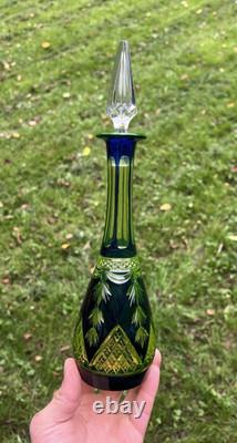 Val Saint Lambert Louis Uranium Carafe Roemer Cristal Urane Uranglas Ouraline