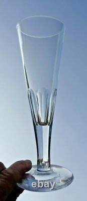 Val Saint Louis Lambert Flutes A Champagne Cristal Uni 19ème Xixème Ac Baccarat