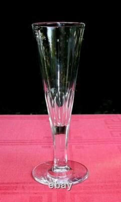 Val Saint Louis Lambert Flutes A Champagne Cristal Uni 19ème Xixème Ac Baccarat