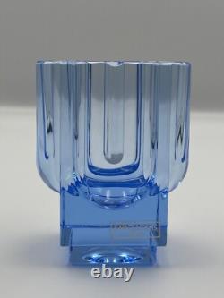 Vase Cristal de Saint-Louis Rivière de Table Bleu Très Bon État