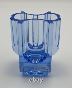 Vase Cristal de Saint-Louis Rivière de Table Bleu Très Bon État