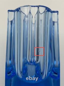 Vase Cristal de Saint-Louis Rivière de Table Bleu Très Bon État