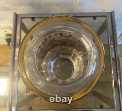 Vase En Cristal Soufflé Décor Or DLG Saint Louis Baccarat