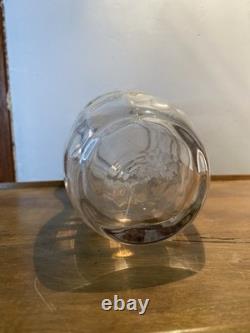 Vase En Cristal Soufflé Décor Or DLG Saint Louis Baccarat