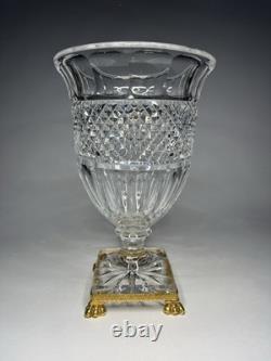 Vase Pointe Diamants Cristal (Creusot ou Baccarat ou St Louis) XIXe s. Ca 1840