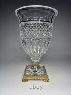 Vase Pointe Diamants Cristal (Creusot ou Baccarat ou St Louis) XIXe s. Ca 1840