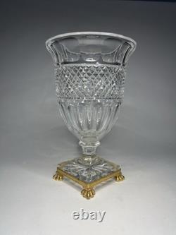 Vase Pointe Diamants Cristal (Creusot ou Baccarat ou St Louis) XIXe s. Ca 1840