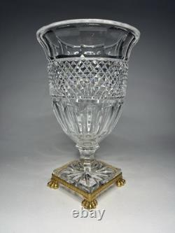 Vase Pointe Diamants Cristal (Creusot ou Baccarat ou St Louis) XIXe s. Ca 1840