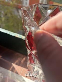Vase St Louis Rouge 25 Hauteur Plusieurs Éclat Voir Photo Signe