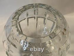 Vase boule en crIstal taillé Baccarat Saint Louis