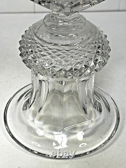Vase cristal taillé Saint-Louis modèle Versailles pointes diamants XXème