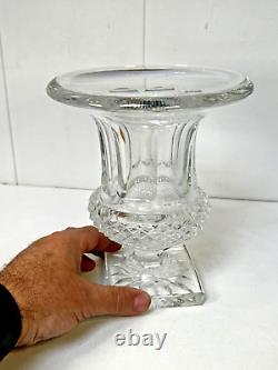 Vase cristal taillé Saint-Louis modèle Versailles pointes diamants XXème