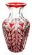 Vase En Cristal Saint Louis Overlay Rouge