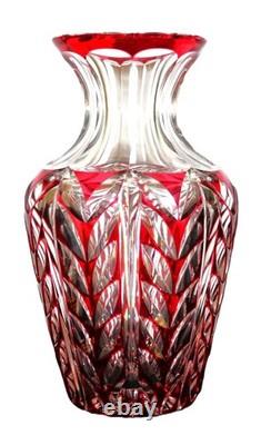 Vase en Cristal Saint Louis Overlay Rouge