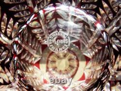 Vase en Cristal Saint Louis Overlay Rouge