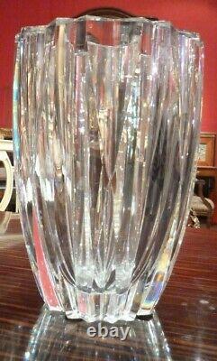 Vase en cristal de SAINT LOUIS Signé grand format