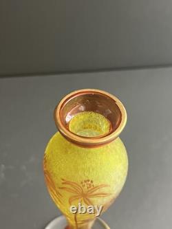 Vase soliflore En Cristal Givre Dégage À L'acide Saint Louis Baccarat
