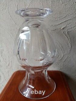 Vase sur piedouche en cristal de Saint Louis dans sa boite d'origine- NEUF